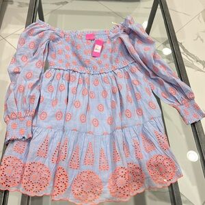 Lilly Pulitzer L dress Smoke/Pet free home NEW WITH TAGS